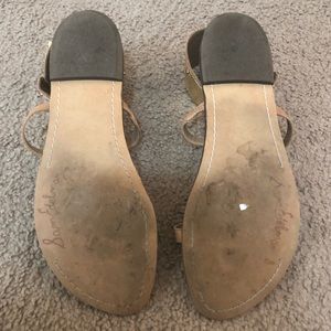 Sam Edelman Shoes - Sam Edelman Genette Tan Gold Ankle Cuff Sandals Sam Edelman Shoes - Sam Edelman Genette Tan Gold Ankle Cuff Sandals